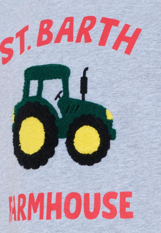 25FW [키즈] 세인트바쓰 티셔츠 CAM0001 00864I GREY - MC2 SAINT BARTH