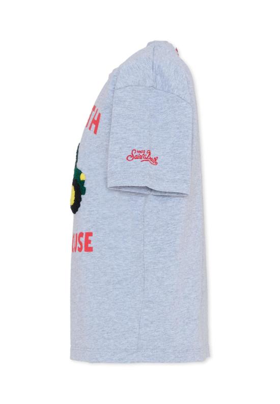 25FW [키즈] 세인트바쓰 티셔츠 CAM0001 00864I GREY - MC2 SAINT BARTH