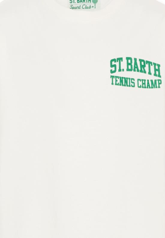 25FW [키즈] 세인트바쓰 티셔츠 CAM0001 00627I IVORY - MC2 SAINT BARTH