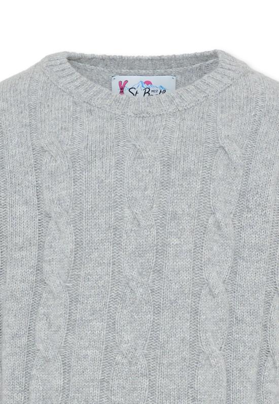 25FW [키즈] 세인트바쓰 니트/스웻셔츠 MALM001 02468G GREY - MC2 SAINT BARTH