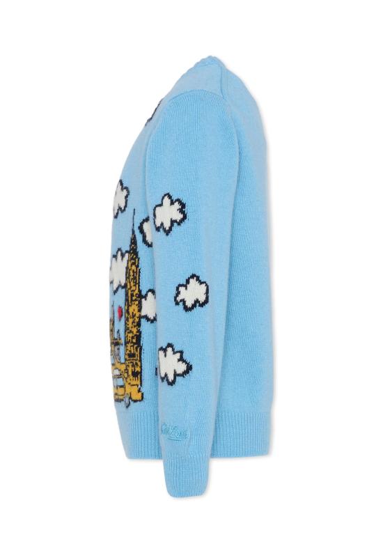 25FW [키즈] 세인트바쓰 폴로 셔츠 PRC0007 00275C LIGHT BLUE - MC2 SAINT BARTH