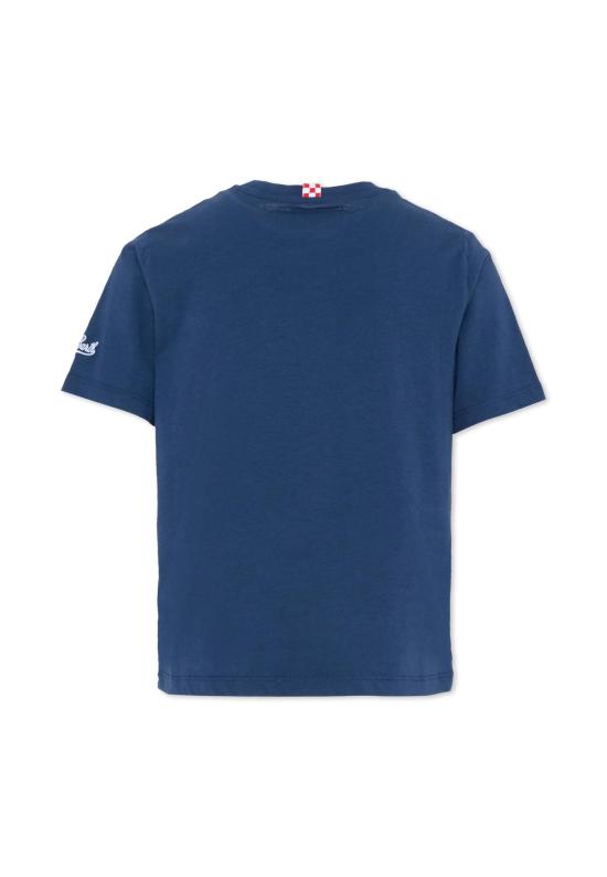 25FW [키즈] 세인트바쓰 티셔츠 CAM0001 00870I BLUE - MC2 SAINT BARTH