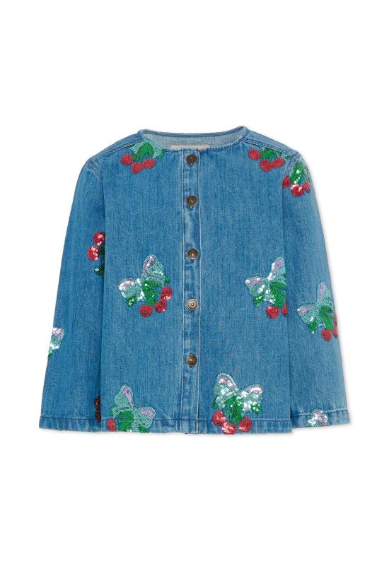 25FW [키즈] 콩제 슬래드 데님 자켓 KS103890 AMARENA SEQUIN DENIM