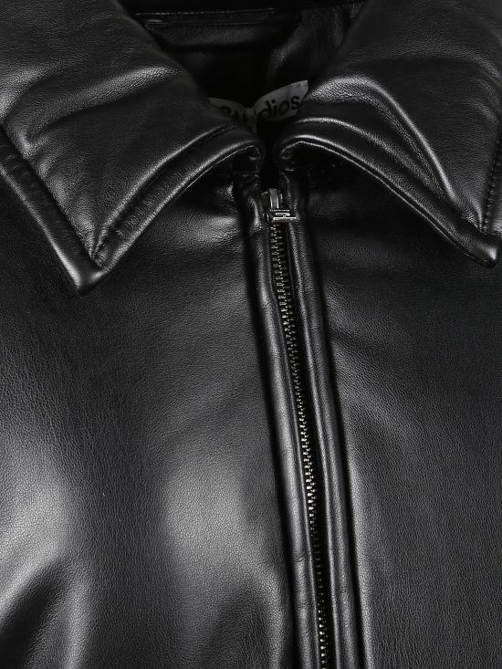 25FW 아크네 스튜디오 페이크 레더 봄버 자킷 A90660 OUTW001084900 Black - ACNE STUDIOS