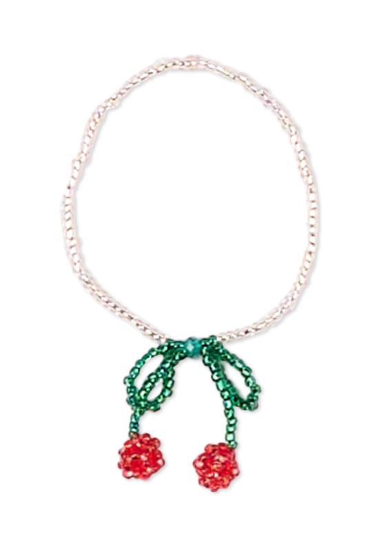 25FW [키즈] 콩제 슬래드 네크리스 KS102074 CHERRY WHITE - KONGES SLOEJD