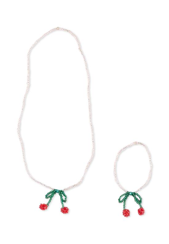 25FW [키즈] 콩제 슬래드 네크리스 KS102074 CHERRY WHITE