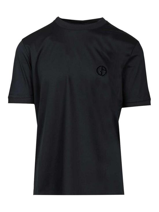 25FW 조르지오 아르마니 반팔 티셔츠 GM001967TE10629UB100 Blue