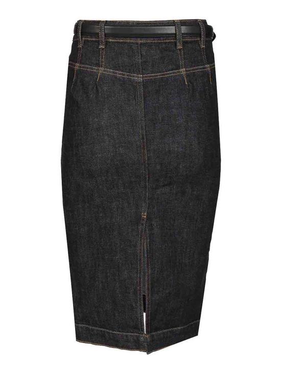 25FW 셀프 포트레이트 미디 스커트 PF25808MSKBLBLUE Blue - SELF PORTRAIT