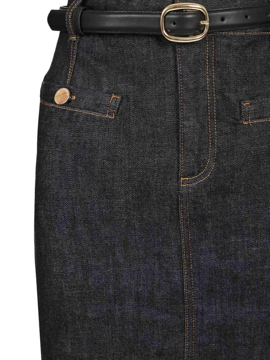 25FW 셀프 포트레이트 미디 스커트 PF25808MSKBLBLUE Blue - SELF PORTRAIT