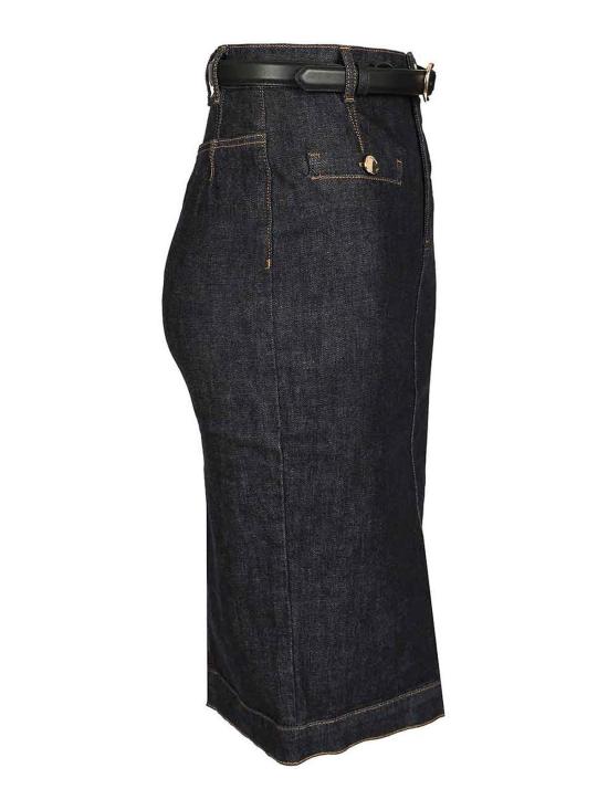 25FW 셀프 포트레이트 미디 스커트 PF25808MSKBLBLUE Blue - SELF PORTRAIT