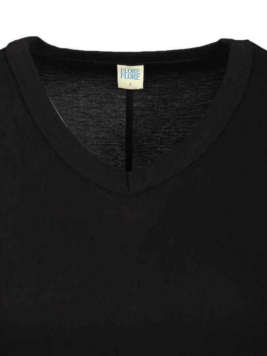 25FW 플로레 플로레 반팔 티셔츠 JILLLONGSLEEVEBLACK - FLORE FLORE