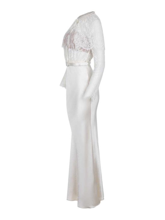 25FW 셀프 포트레이트 미디 스커트 PF25007XWHITE White - SELF PORTRAIT