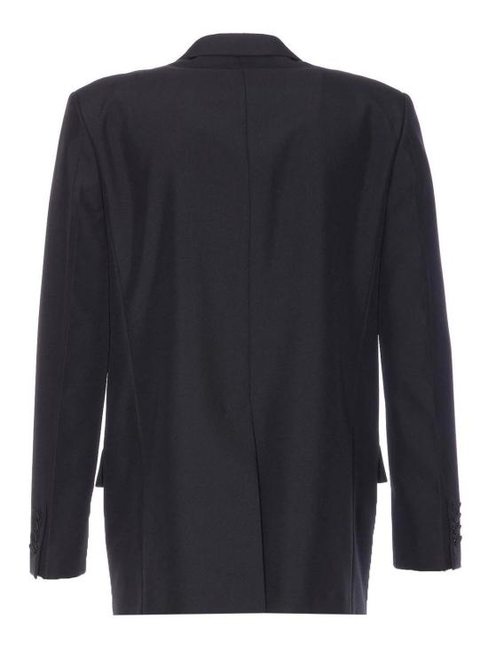 25FW 구찌 더블 브래스트 테크니컬 파나마 자켓 849881Z7AYA1000 Black - GUCCI