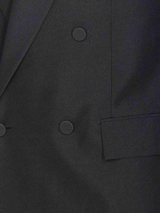 25FW 구찌 더블 브래스트 테크니컬 파나마 자켓 849881Z7AYA1000 Black - GUCCI