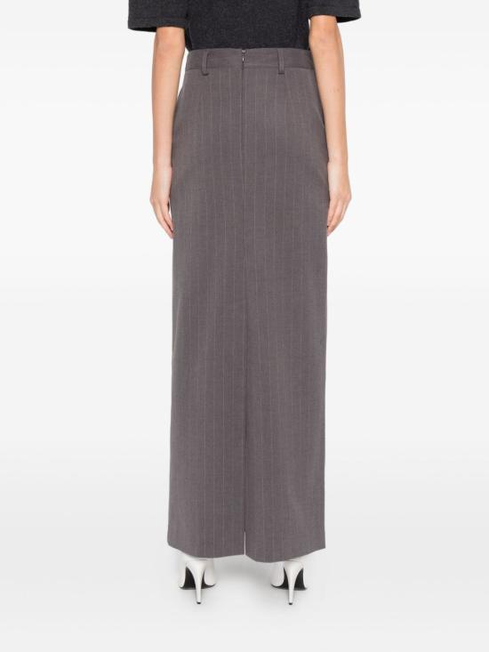 25FW 더 니나 스튜디오 미디 스커트 N3346 JESSYGREY Grey - THE NINA STUDIO