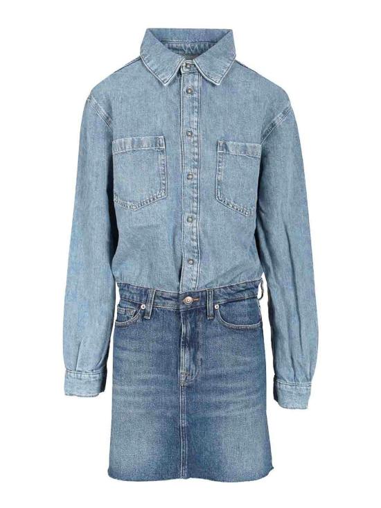 26SS 세븐포올맨카인드 셔츠 7U014U03U7IAA Blue