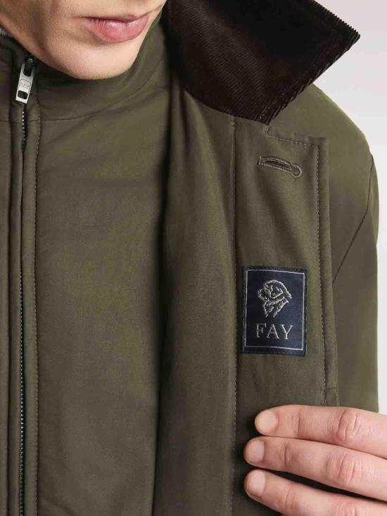 25FW 페이 숏팬츠 NAM13510100XLZV805 Dark Green - FAY