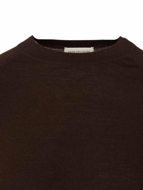 25FW 드리스 반 노튼 반팔 티셔츠 25201120027007E15 Brown - DRIES VAN NOTEN