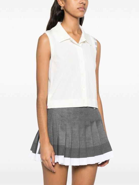  톰브라운 민소매 티셔츠 FKL002AY3036100 White - THOM BROWNE