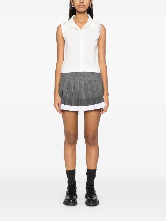  톰브라운 민소매 티셔츠 FKL002AY3036100 White - THOM BROWNE