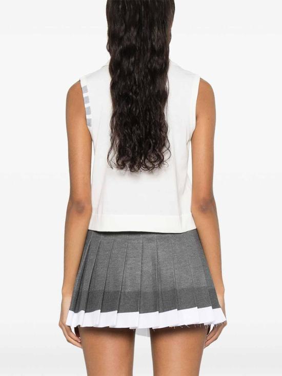  톰브라운 민소매 티셔츠 FKL002AY3036100 White - THOM BROWNE