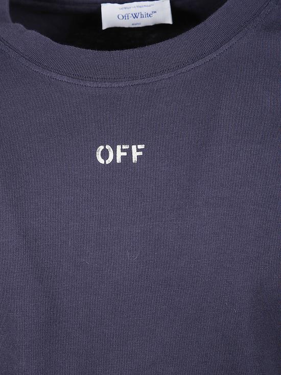 25FW 오프화이트 반팔 티셔츠 44MAA027F5J008 4919 Purple - OFF WHITE