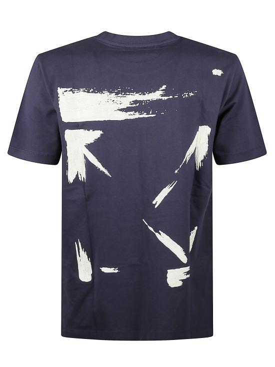 25FW 오프화이트 반팔 티셔츠 44MAA027F5J008 4919 Purple - OFF WHITE