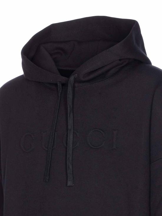  구찌 더블 코튼 저지 스웨트셔츠 795470XJG2F1043 Black - GUCCI