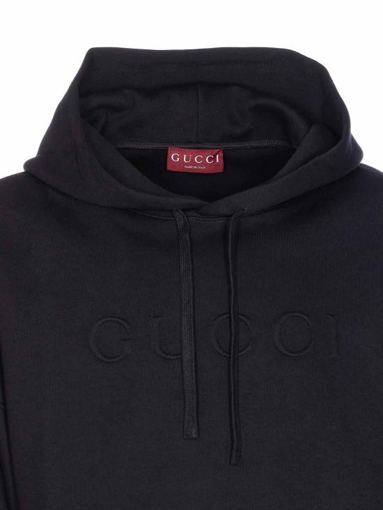  구찌 더블 코튼 저지 스웨트셔츠 795470XJG2F1043 Black - GUCCI