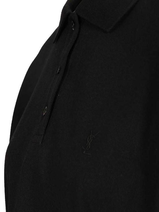 26FW 생로랑 폴로 티셔츠 841963Y37HC1000 Black - SAINT LAURENT