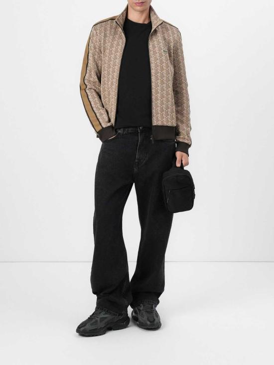  라코스테 모노그램 집업 스웨트셔츠 SH13686IR Beige - LACOSTE