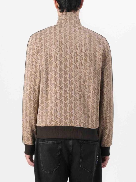  라코스테 모노그램 집업 스웨트셔츠 SH13686IR Beige - LACOSTE