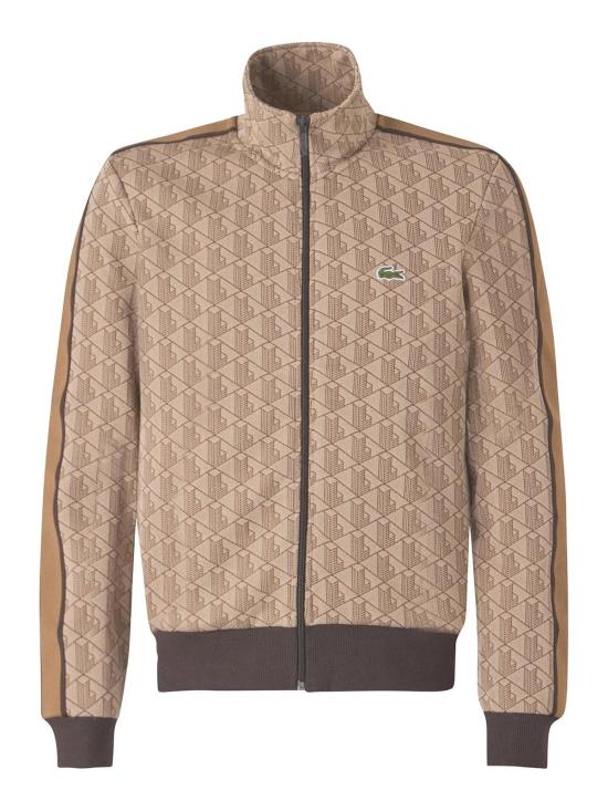  라코스테 모노그램 집업 스웨트셔츠 SH13686IR Beige