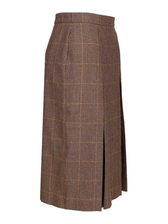 25FW 생로랑 미디 스커트 831068Y3J459217 Brown - SAINT LAURENT