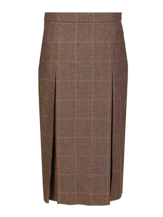 25FW 생로랑 미디 스커트 831068Y3J459217 Brown - SAINT LAURENT