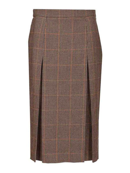 25FW 생로랑 미디 스커트 831068Y3J459217 Brown