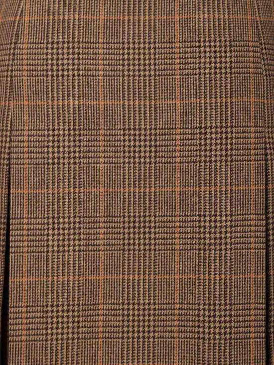 25FW 생로랑 미디 스커트 831068Y3J459217 Brown - SAINT LAURENT