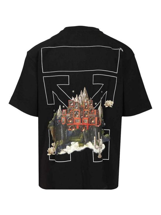  오프화이트 반팔 티셔츠 OMAA120F25JER0051001 Black - OFF WHITE