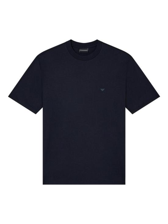 25FW 엠포리오 아르마니 반팔 티셔츠 EM003137AF10761UB118 Blue - EMPORIO ARMANI