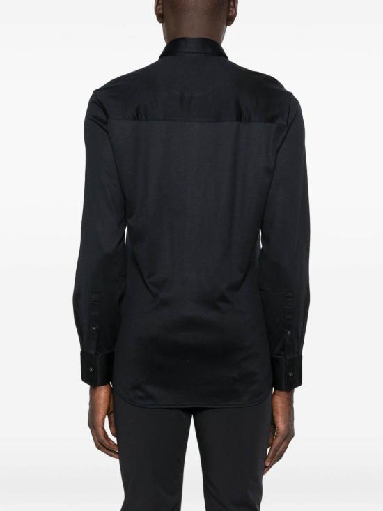 25FW 엠포리오 아르마니 긴팔 셔츠 EM003055AF10761UB118 Blue - EMPORIO ARMANI