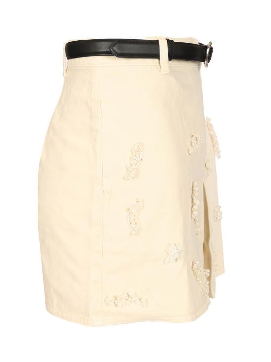 25FW 셀프 포트레이트 숏 원피스 PF25819SKCCREAM White - SELF PORTRAIT