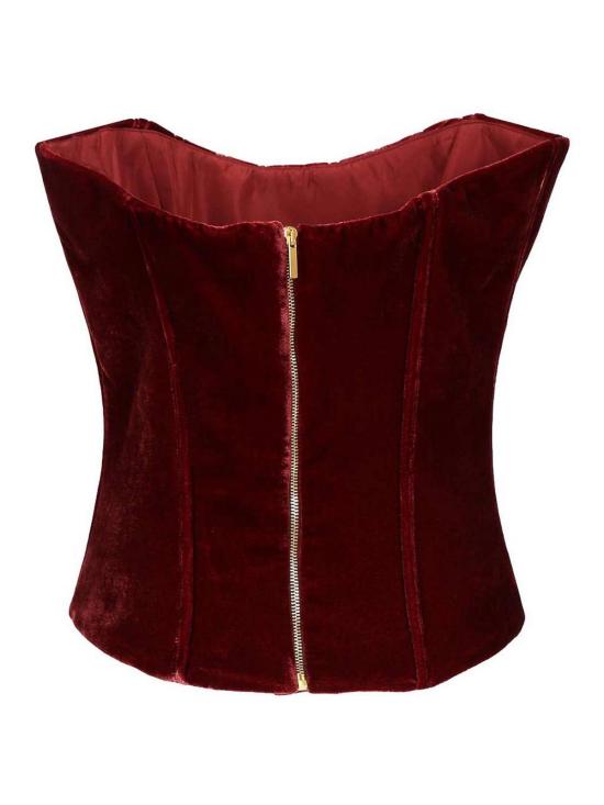 25FW 라쿠엘 디니즈 민소매 티셔츠 600301500000298 Dark Red - RAQUEL DINIZ