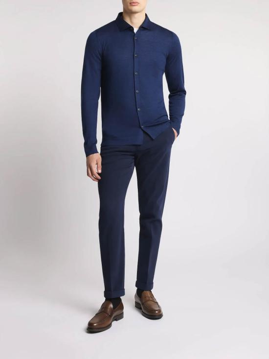 25FW 페이 가디건 NMMC1512390WJGU607 Blue - FAY