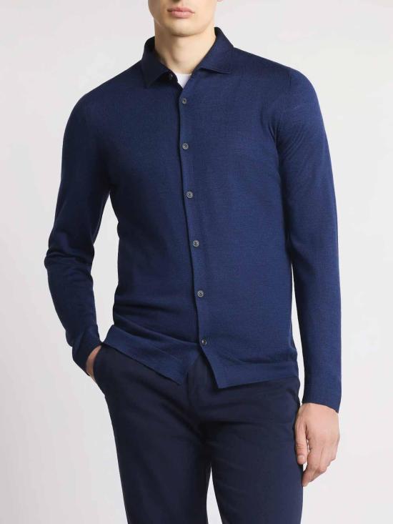 25FW 페이 가디건 NMMC1512390WJGU607 Blue - FAY