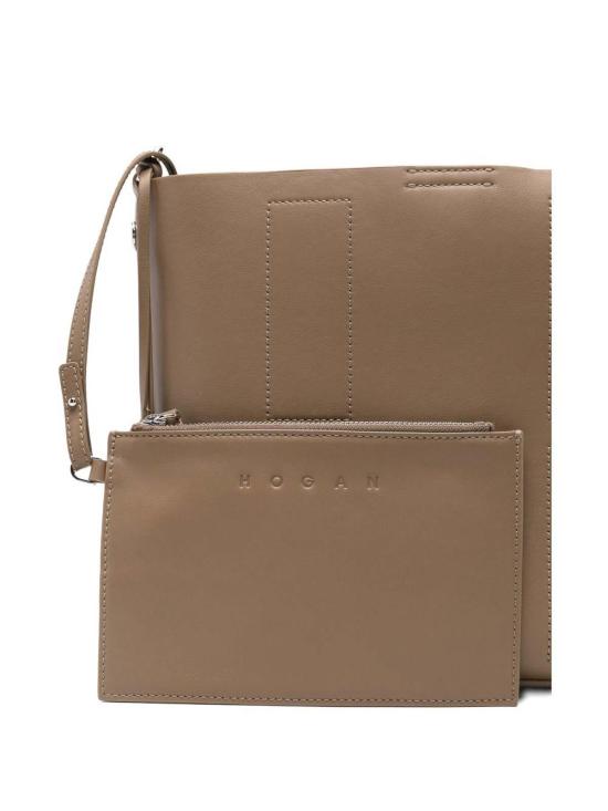 25FW 호간 숄더백 KBW01RS0200TZPC414 Light Brown - HOGAN