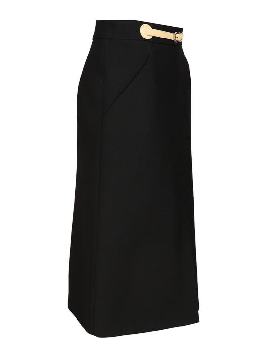 25FW 발렌티노 가라바니 미디 스커트 7B3RADM51CFTB1 Black - VALENTINO GARAVANI