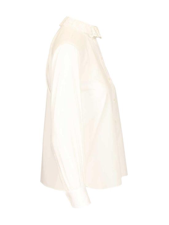 25FW 생로랑 블라우스 842627Y7K369601 White - SAINT LAURENT