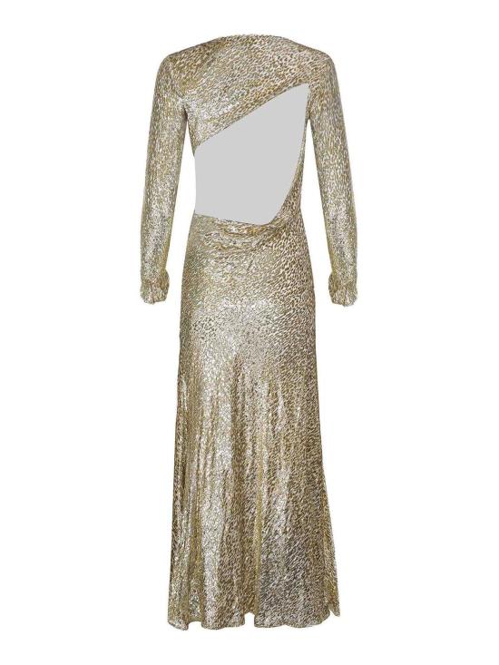  셀프 포트레이트 미디 스커트 PF25060XAGOLD Gold - SELF PORTRAIT