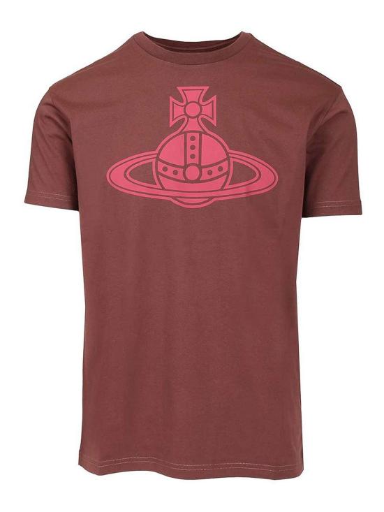  비비안웨스트우드 반팔 티셔츠 3G010049J001MH405 Dark Red