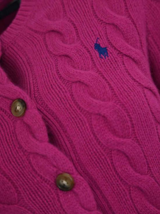  폴로 랄프로렌 로고 자수 크루넥 가디건 211972104006 Nude Neutrals - POLO RALPH LAUREN